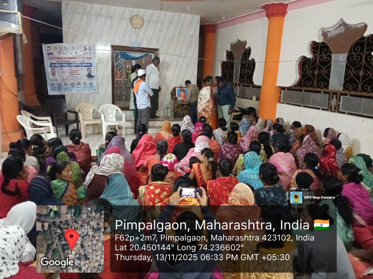 दिनांक 13/11/25 रोजी गुरुवारी ...पिंपळगाव (वा ) येथे मुख्यमंत्री समृद्ध   पंचायत  राज अभियान करता आज  महिला ग्रामसंघ  ची कार्यशाळा तसेच महिला बचतगट  नवीन तयार करणे आवाहन